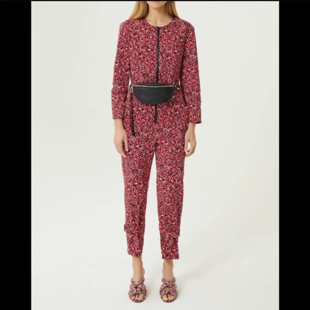 NWT Rebecca Minkoff Red Clover Jumper Jumpsuit - Picture 7 of 16